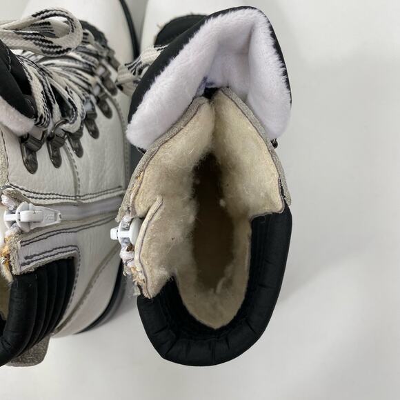 Bos. & Co. Gator Prima Fur Leather Boots Zip Up Ankle Ice Grip Insulated Size 37 - Picture 9 of 12